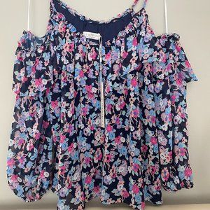 Alice & Trixie Lynn Top Vintage Bouquet Navy